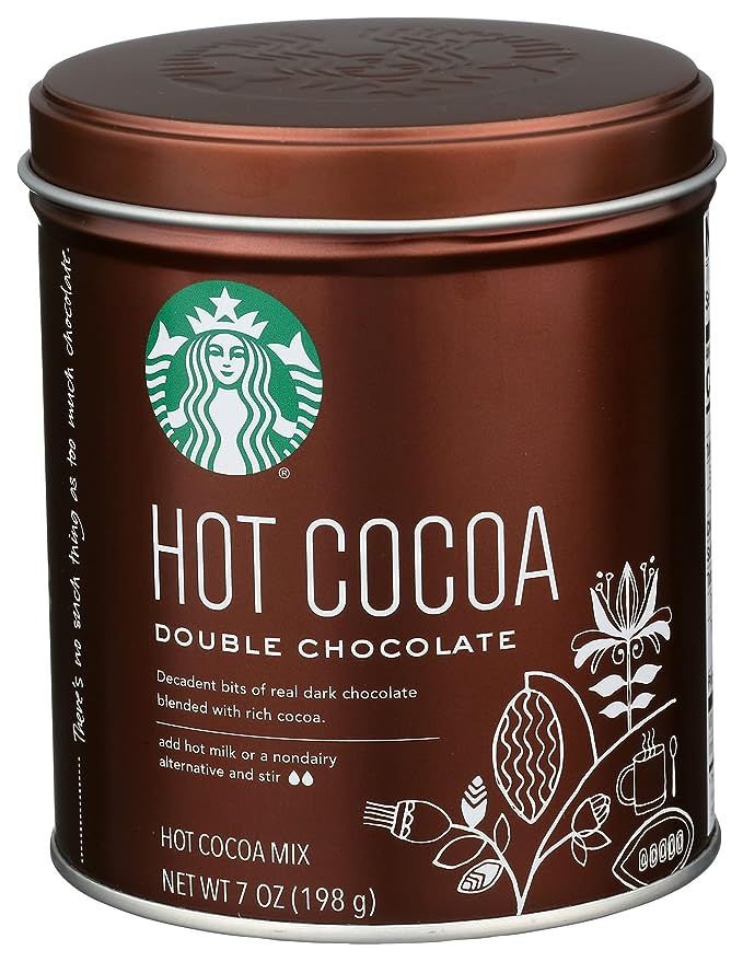 a can of hot cocoa is shown on a white background