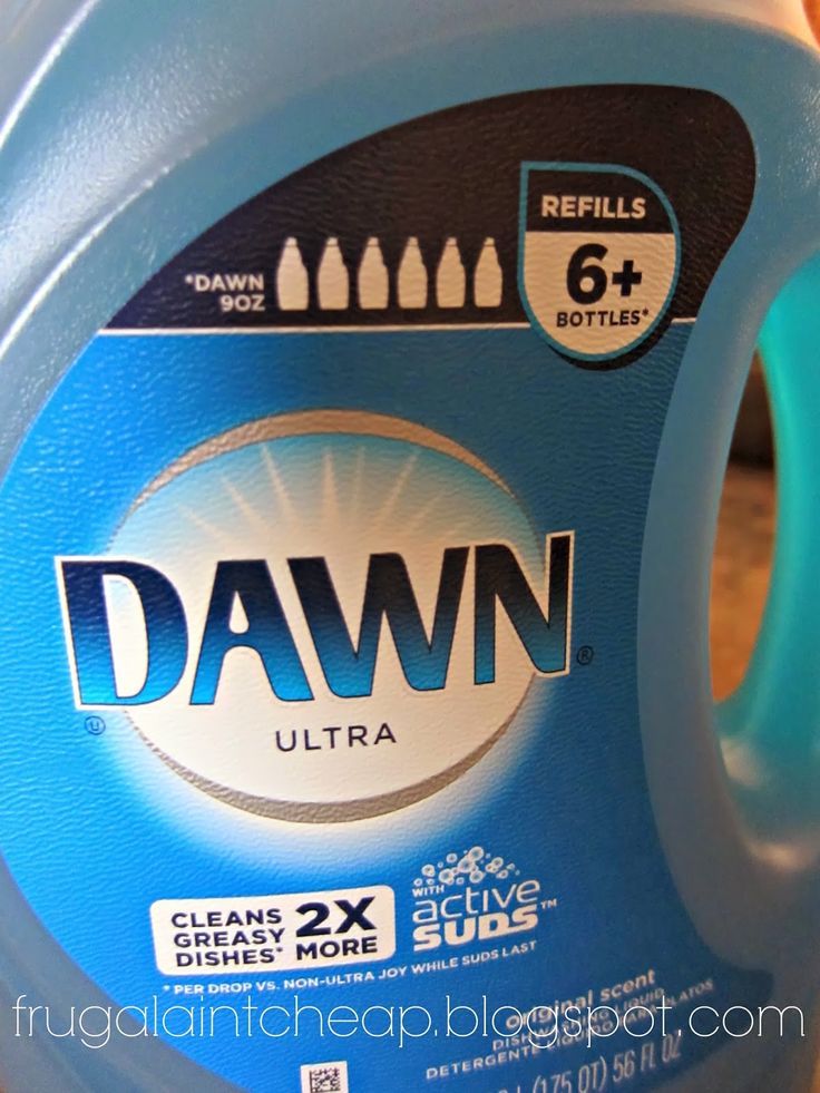 a bottle of dawn ultra dishwasher deterant