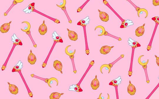 a pink background with lots of different items on top of it, including pencils and scissors