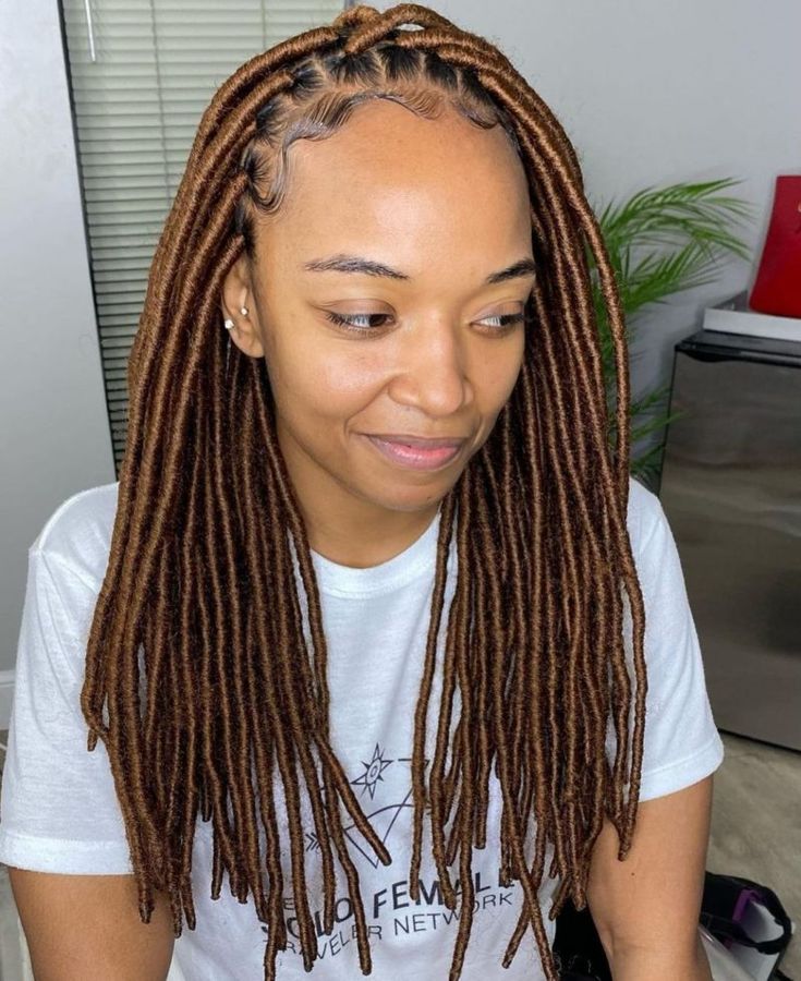 17 Stunning Brazilian Wool Hairstyles | ThriveNaija Dread Braids For Women, Hairstyles Using Brazilian Wool, Wool Hairstyles, Brazilian Wool Hairstyles, Brazilian Wool, Job Goals, Tan Skin Blonde Hair, Girly Hairstyles, Faux Locks