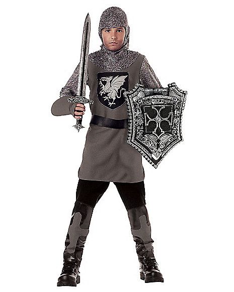 Kids Brave Knight Costume  - Spirithalloween.com Medieval Knight Costume, Costume Chevalier, Childrens Fancy Dress, Roi Arthur, California Costumes, Knight Costume, Book Week Costume, Medieval Costume, Medieval Knight