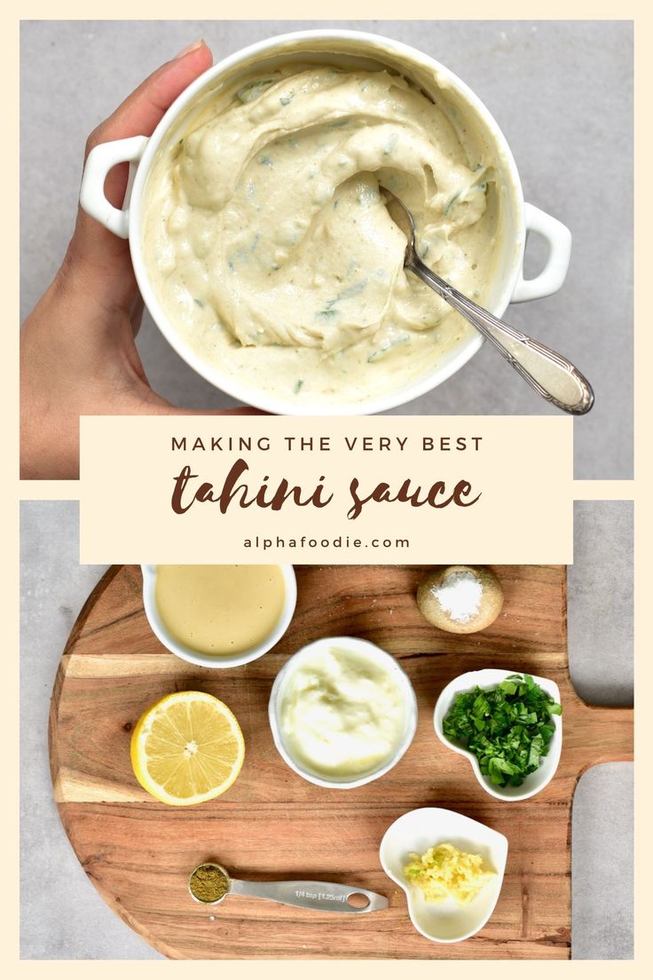 making the very best tahini sauce