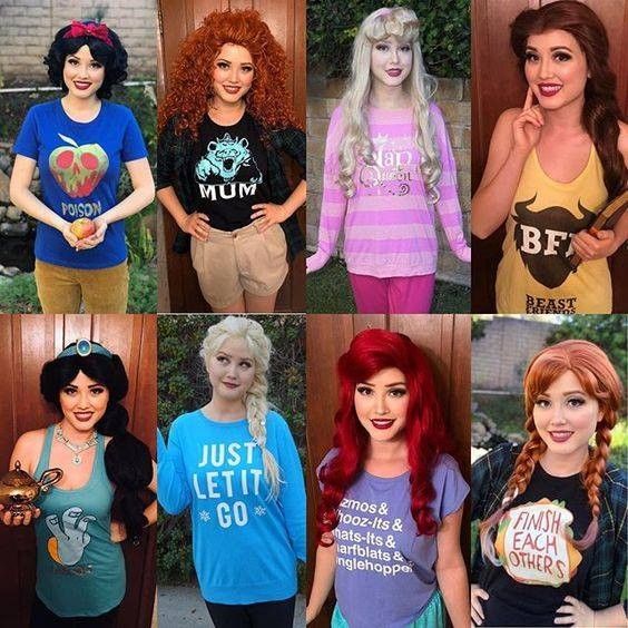 many different pictures of the same woman wearing t - shirts