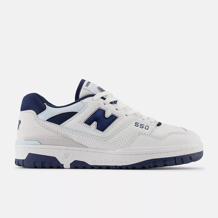 550 - New Balance Nb 550 Blue, New Balance Bb550, Nb 550, New Balance Store, Navy Trainers, Grey Matter, Lifestyle Shoes, Gray Matters, Mens Lifestyle