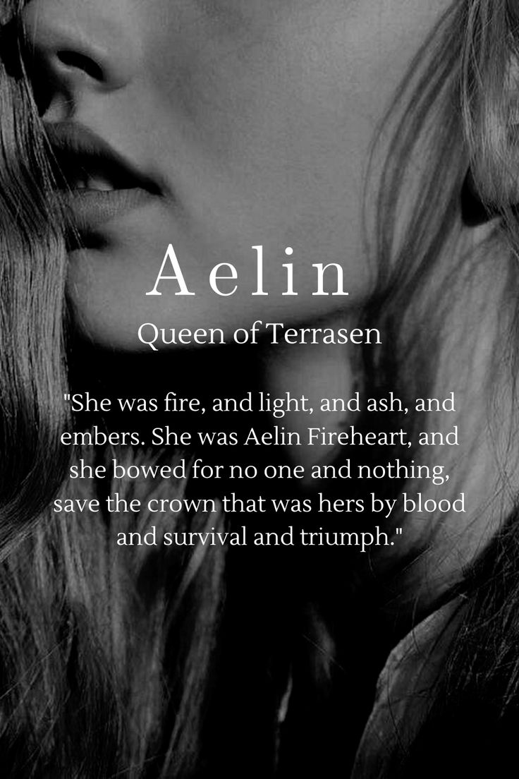 a woman's face with the words aelin written on it