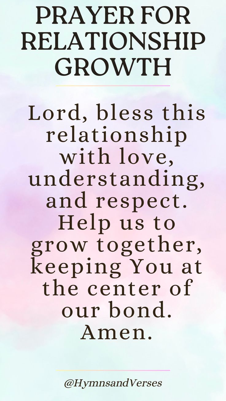 A prayer for love, respect, and growth in relationships, asking God to be the center of our bond.Lord, bless this relationship with love, understanding, and respect. Help us to grow together, keeping You at the center of our bond. Amen. Prayer For Relationship, Growth In Relationships, Encouragement Strength, Relationship Prayer, God Centered Relationship, Prayers Of Encouragement, Relationship Growth, Prayer For Love, Powerful Prayers