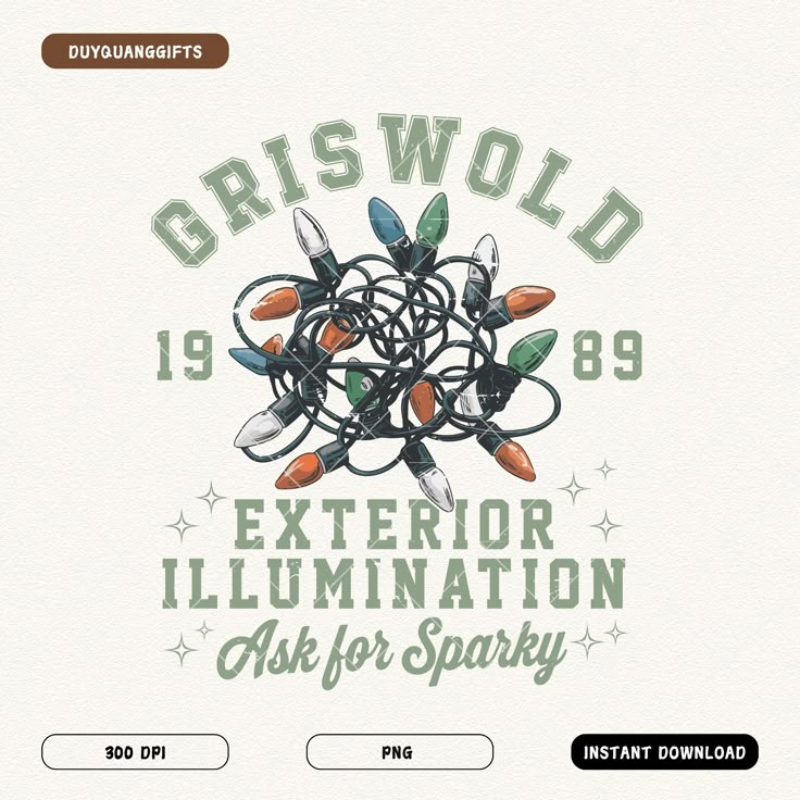 an advertisement for a christmas light show with the words,'griswold'and