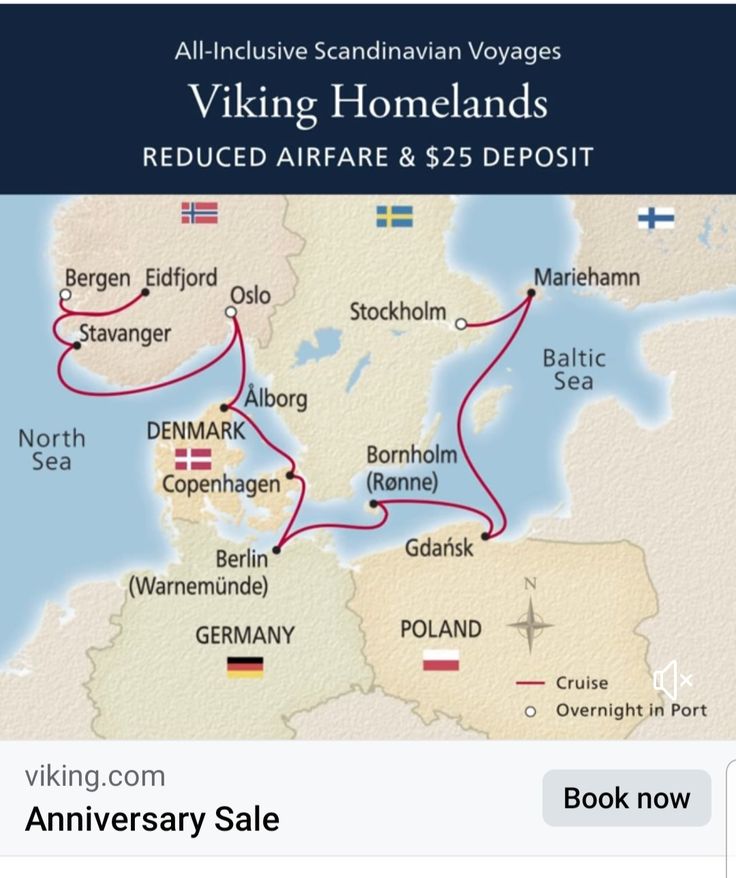 a map showing the route for viking homelandss to be used on an iphone