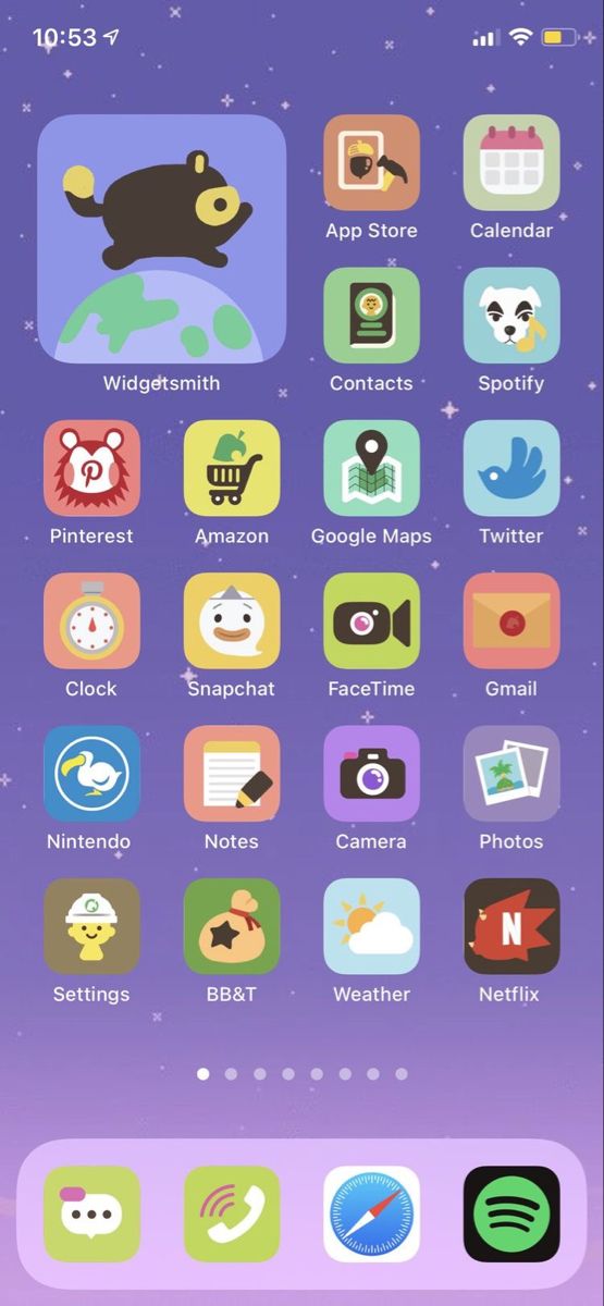 an iphone screen with icons on it