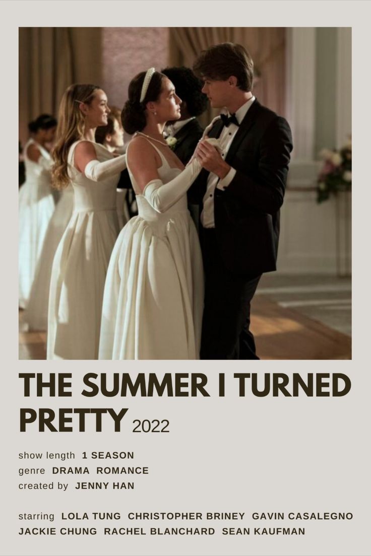 the poster for the summer i turned pretty 2012 shows two people in formal dress dancing