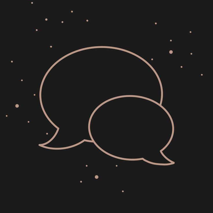 two speech bubbles with stars in the background