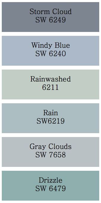 the different shades of paint that are used in this project