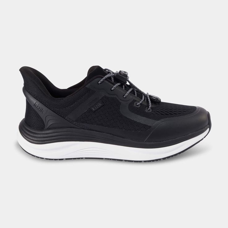 Women's London - Black Sneakers With Arch Support For Walking, Dynamic Sneakers With Arch Support For Walking, Dynamic Walking Sneakers With Arch Support, Comfortable Black Sneakers With Removable Insole, Slip-resistant Athleisure Walking Shoes, Ortholite Slip-on Running Shoes For Outdoor Activities, Functional Slip-on Running Shoes For Walking, Ergonomic Sneakers With Arch Support For Walking, Ergonomic Walking Sneakers With Arch Support