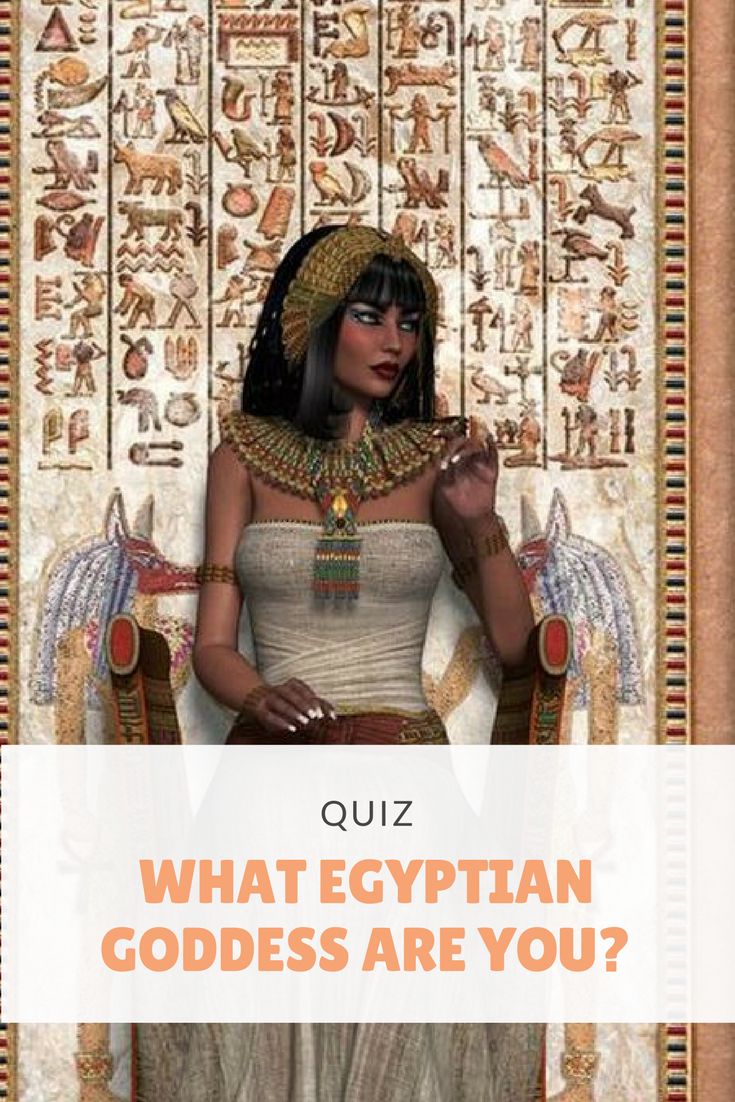 an egyptian woman sitting in a chair with the words quiz what egyptian goddess are you?