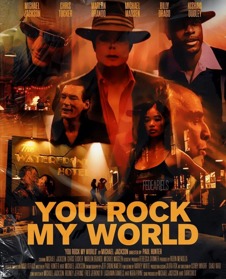 the poster for you rock my world, starring actors from two different films in one place