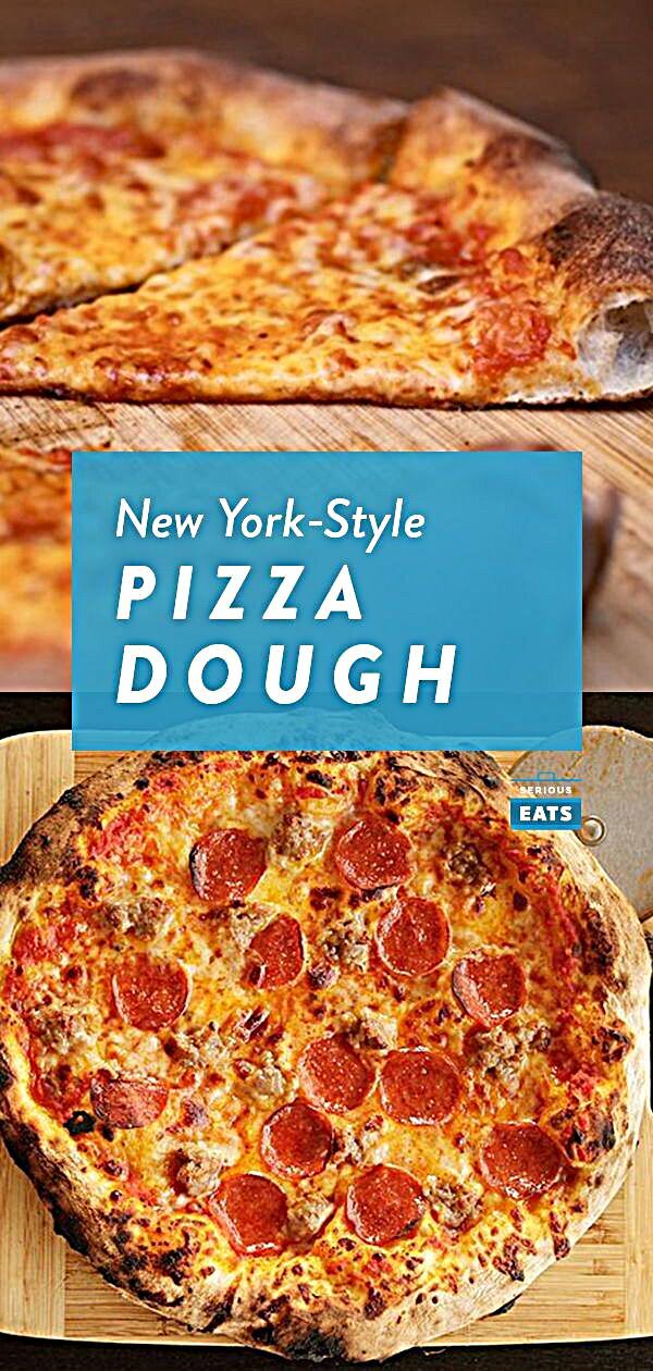 the new york style pizza dough is ready to be served at any restaurant or bar