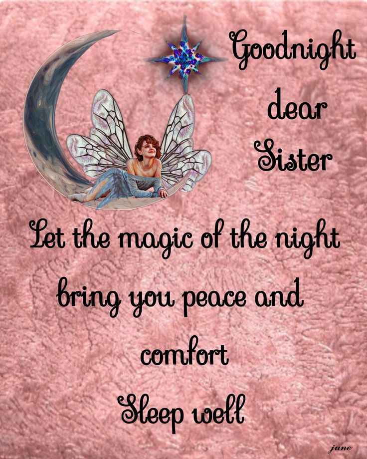 a fairy sitting on top of a moon with the words goodnight dear father