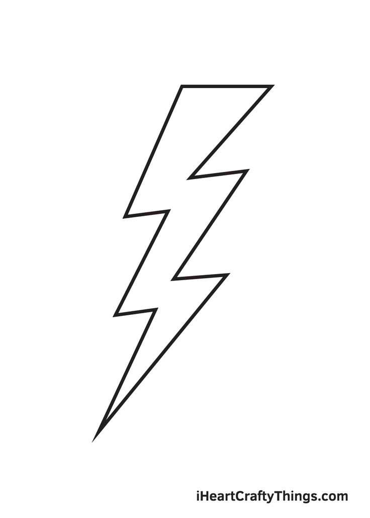 a black and white drawing of a lightning bolt with the word heartcraft things on it