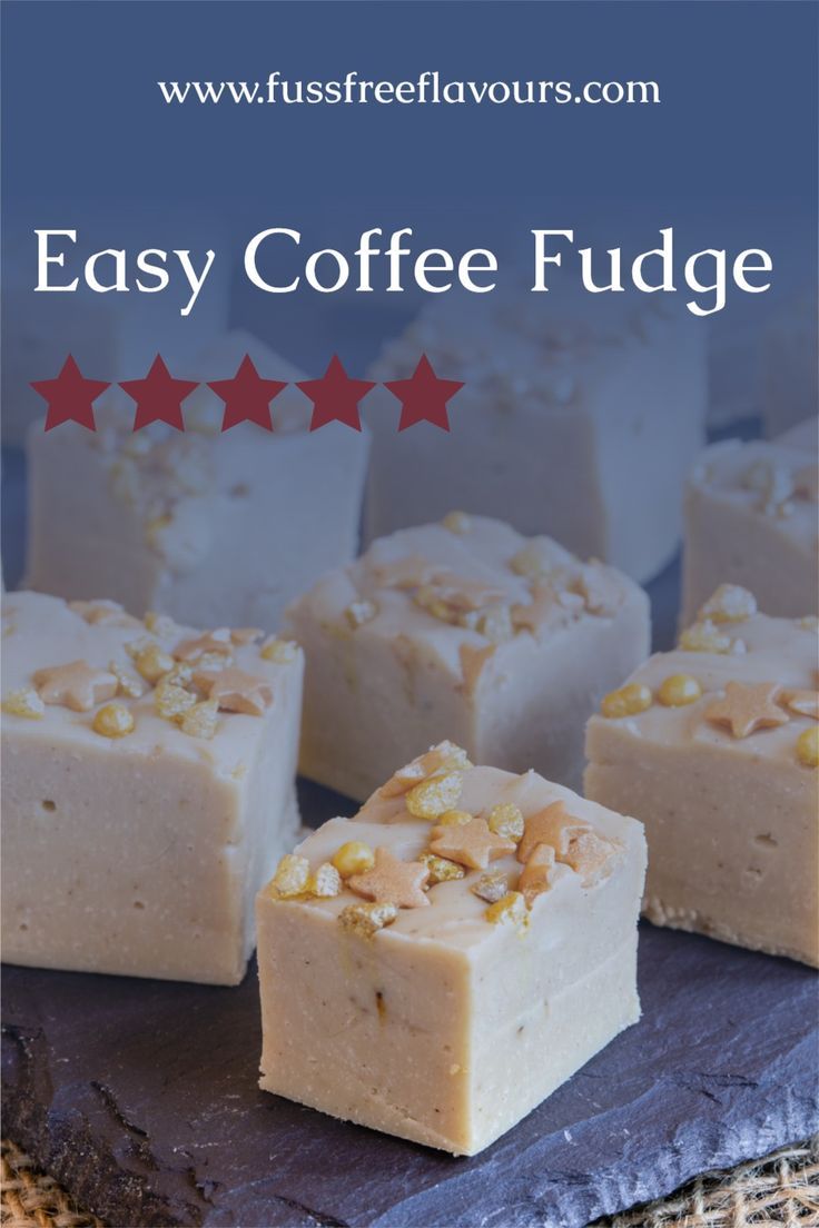 Squares of coffee fudge Coffee Truffles Recipe, Coffee Fudge Recipes, White Chocolate Coffee, Slow Cooker Fudge, White Chocolate Fudge Recipes, Coffee Fudge, Easy Fudge Recipe, Best Fudge Recipe, How To Make Fudge