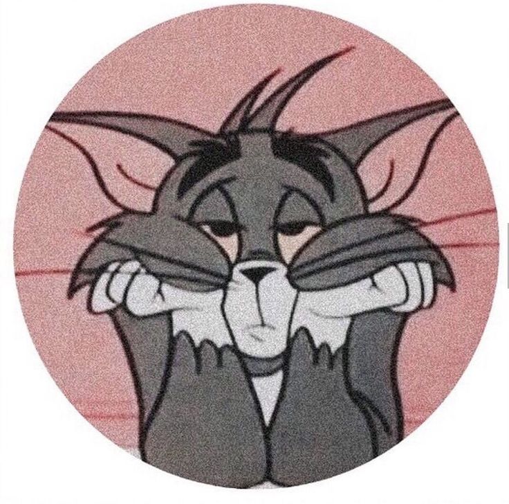 an image of a cartoon cat with its eyes closed and hands folded up in front of his face