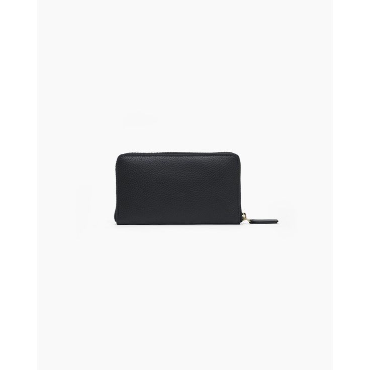 A minimal wallet made with a structured composition, the Zip Around Wallet is made in pebbled calf leather for a durable and chic finish. Inner pockets ensure your cards and small treasures are kept safe, everyday. | Women's Italian Pebbled Leather Continental Wallet in Black | Quince Minimalist Everyday Wallet With Zipper Closure, Rfid Blocking Clutch Wallets For Everyday Use, Minimalist Clutch Wallet For Daily Use, Minimalist Daily Use Clutch Wallet, Minimalist Wallets With Interior Card Slots For Daily Use, Minimalist Black Everyday Wallet, Versatile Everyday Clutch With Rfid Blocking, Versatile Everyday Bifold Clutch, Modern Rectangular Wallets For Work