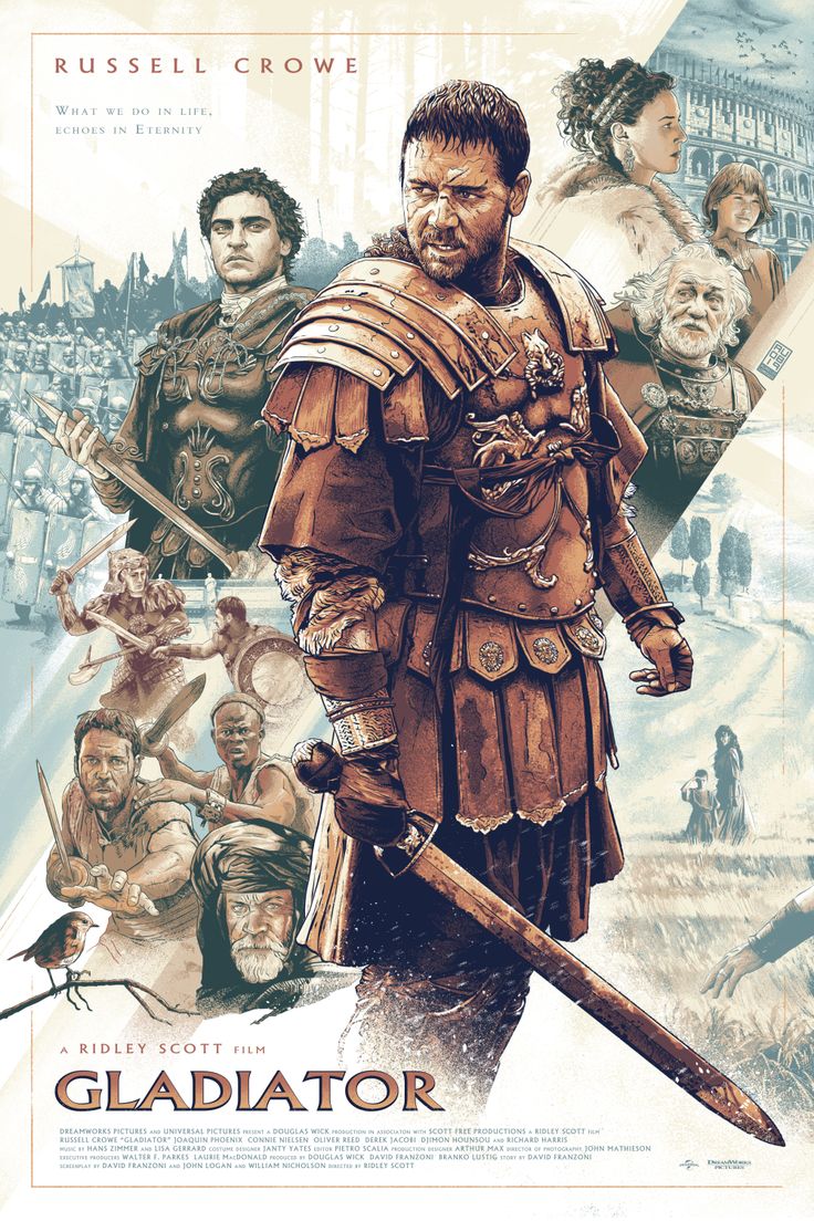 a movie poster for gladiator