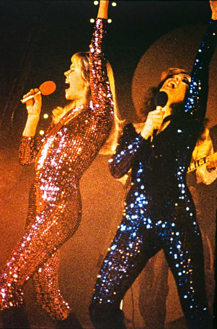 Abba: from Eurovision to the split – in pictures | Music | The Guardian Look Disco, Frida Abba, Disco Aesthetic, Sparkle Outfit, Disco Fever, 70s Party, 70s Inspired Fashion, 70s Aesthetic, 70s Music