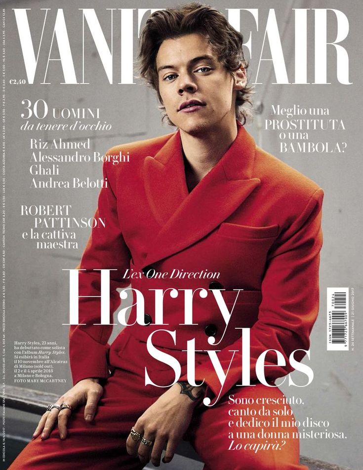 the cover of vanity magazine featuring harry styles