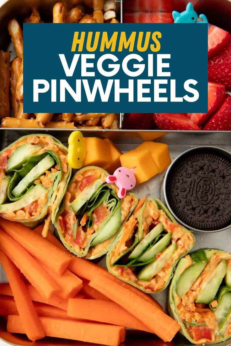 an image of hummus veggie pinwheels