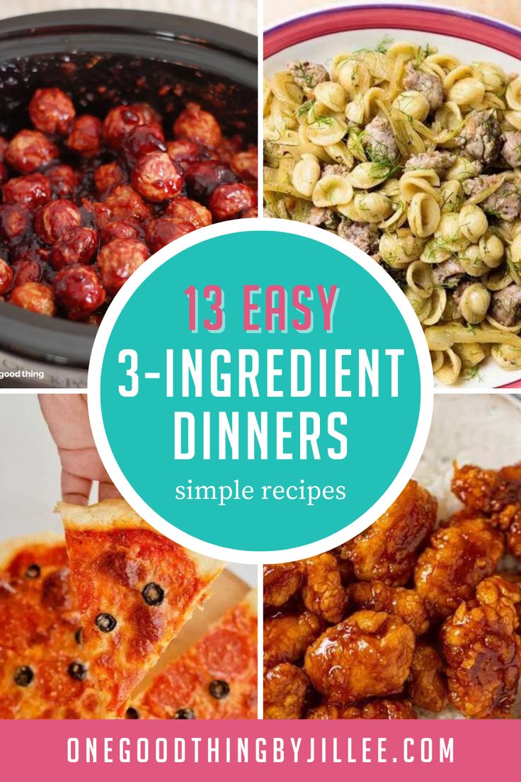 the best 3 ingredient dinner recipes