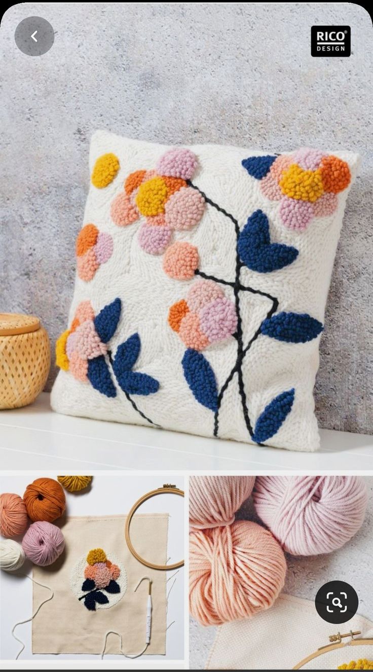 crochet projects for beginners to make with yarn and wool, including flowers