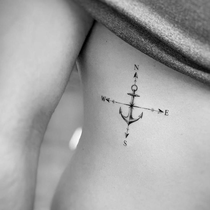 Jay Shin | Tattoofilter |  yin yang tattoo design couple Family Anchor Tattoos, Yin Yang Tattoo Design, Tiny Anchor Tattoo, Tattoo Ideas Meaningful, Anchor Compass Tattoo, Jasmine Tattoo, Small Compass Tattoo, Small Anchor Tattoos, Simple Compass Tattoo