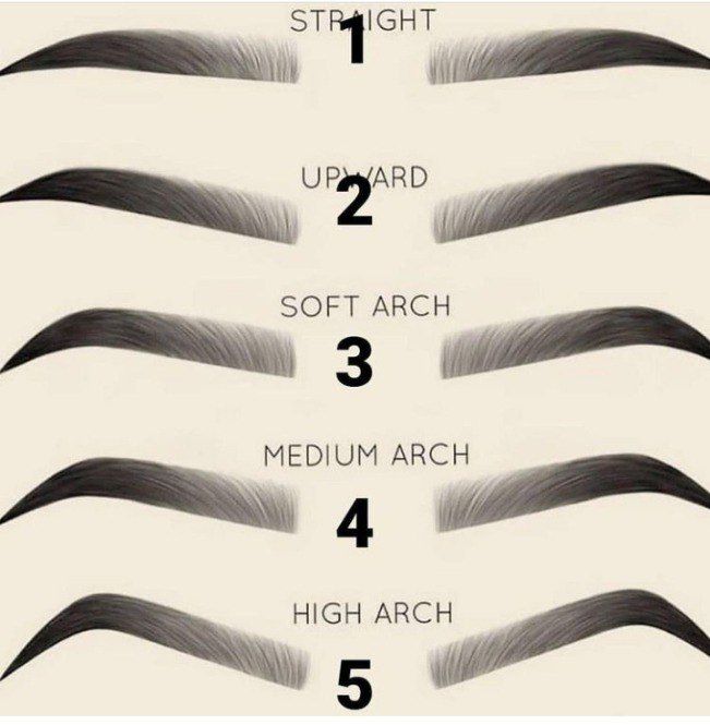 Eyebrows Shape, Mircoblading Eyebrows, Tenk Positivt, Types Of Eyebrows, Sulam Alis, Membentuk Alis, Eyebrow Styles, Eyebrow Makeup Tutorial, Bentuk Alis