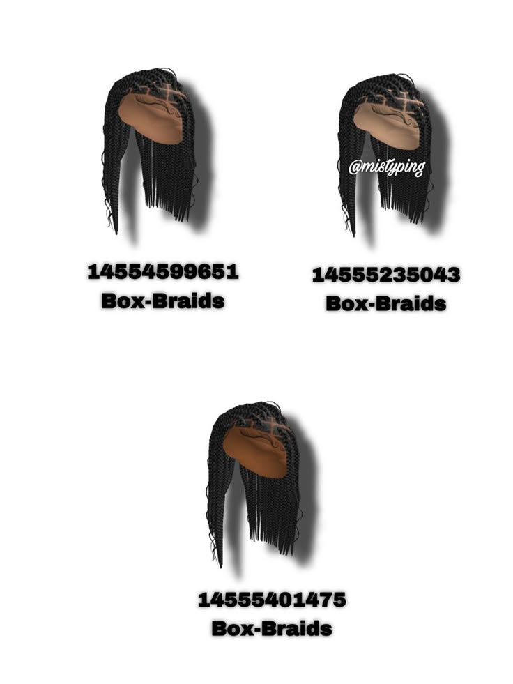 three different types of wigs for women with long hair and bangs on the sides