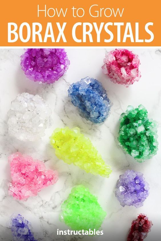 how to grow borax crystals with instructions for making them easy and fun in the classroom