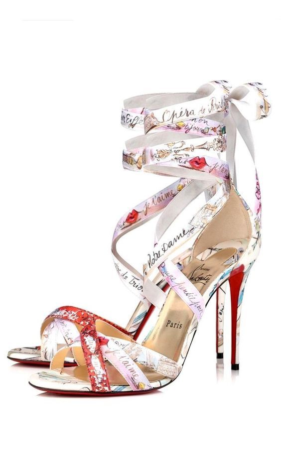 Christian Louboutin Louboutin Sandals, Christian Louboutin Sandals, Cute Shoes Heels, Parisian Life, Christian Fashion, Beautiful High Heels, Louboutin Heels, Satin Heels, Fabulous Shoes