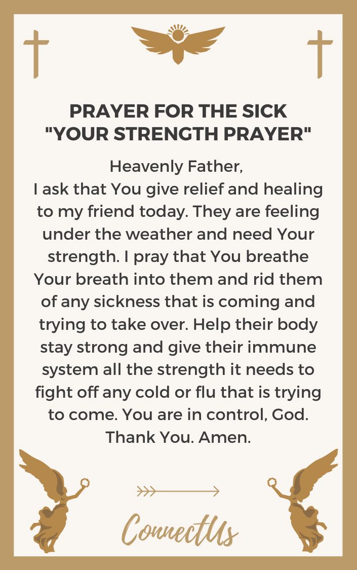 a prayer card with the words prayer for an angel