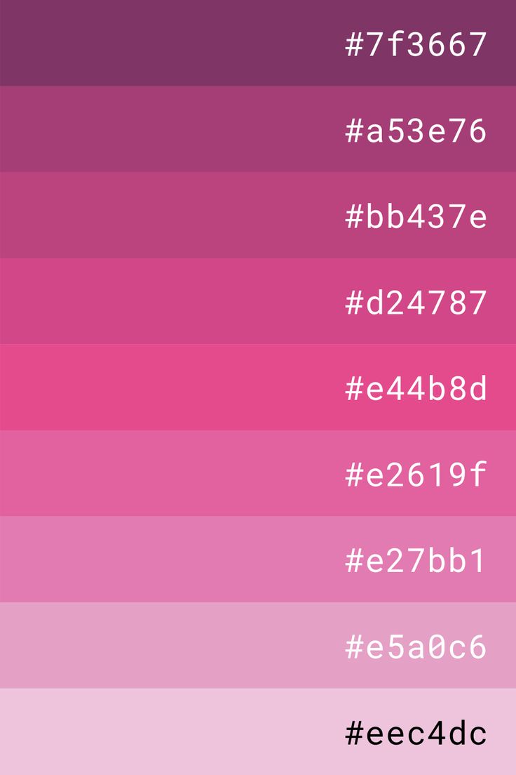 the font and numbers on this color scheme are pink, blue, green, red, purple