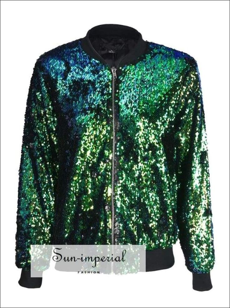 Gender:Women Item Type:Outerwear & Coats Outerwear Type:Jackets Material:Polyester Style:Streetwear Decoration:Sequined Sleeve Length(cm):Full Clothing Length:REGULAR Pattern Type:Solid Collar:Stand Closure Type:zipper Sleeve Style:REGULAR Type:Wide-waisted Hooded:No sun-imperialWomen Sequins Coat Thickness:STANDARD This chic shiny jacket features all-over sequins overlay, zip closure to front, full sleeves and stand collar design. Want to be cool and stylish? Come and try it! Features:Made Glitter Jacket, Sequin Coats, Festival Attire, Trendy Outerwear, Shiny Jacket, Festival Jacket, Sequin Blazer, Loose Glitter, Festival Tops