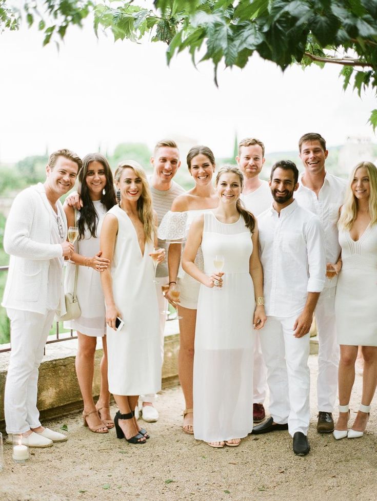 THEMED WEDDING DRESS CODES EXPLAINED White Theme Party Outfit, White Party Attire, All White Party Outfits, White Party Theme, Party Dress Codes, White Party Outfit, Welcome Dinner, Dress Code Wedding, All White Party