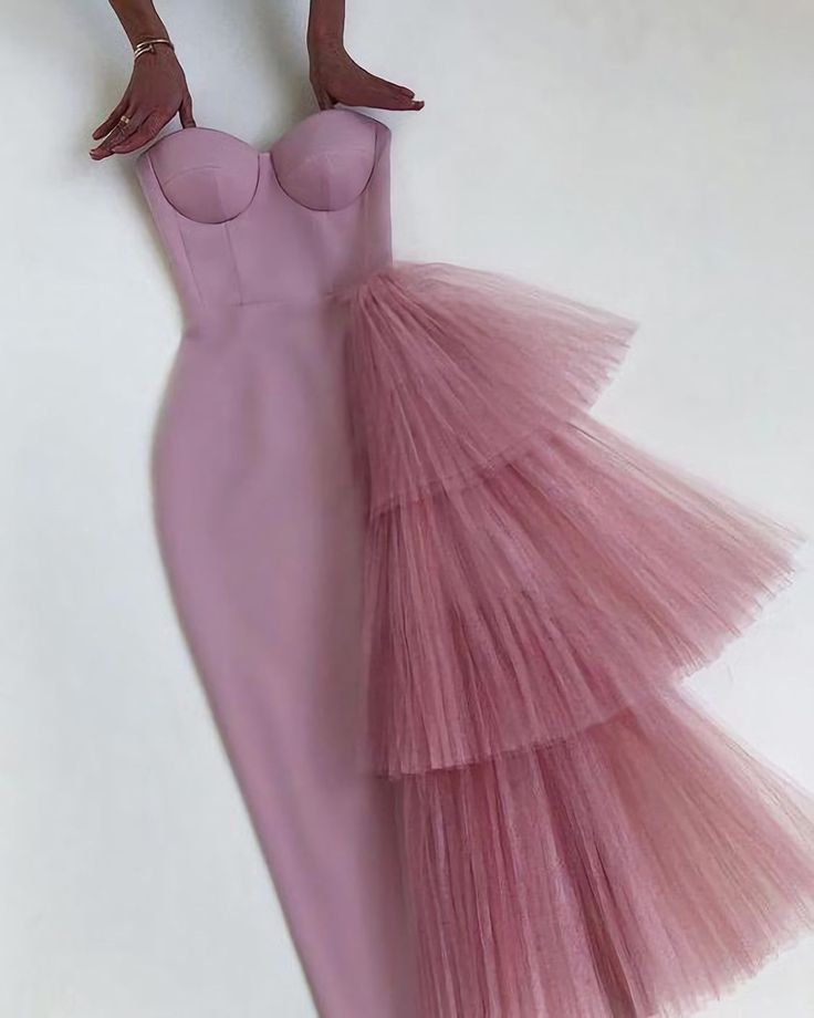 Pink Prom Dresses Prom Dresses Formal, Couture Dress, Pink Prom, Pink Prom Dresses, Dresses Formal, Formal Evening Dresses, Pink Dress, Ruffles, Evening Dresses