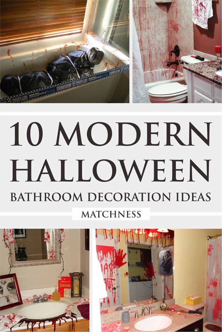 10 modern halloween bathroom decoration ideas