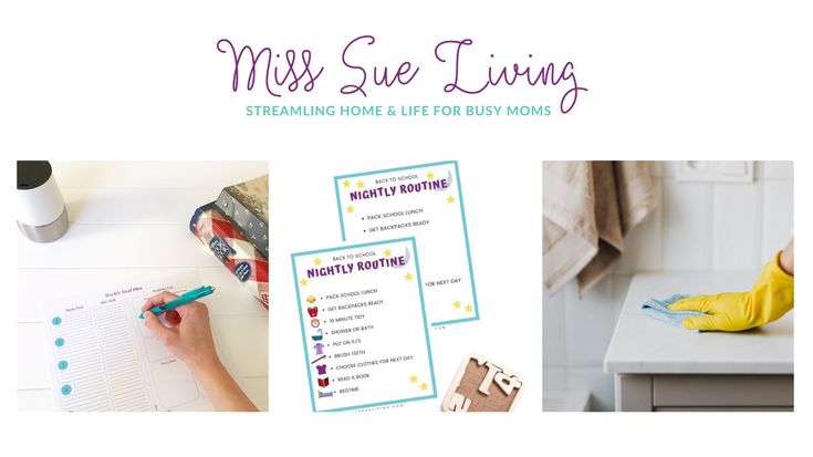 Miss Sue Living| Daily Routines | Home Management | Printables