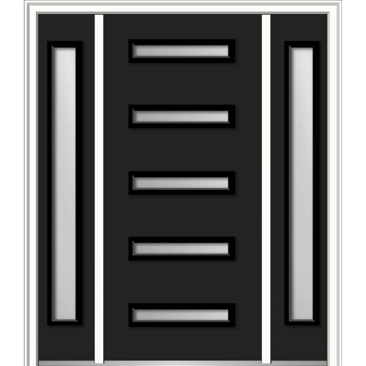 an image of a black and white door