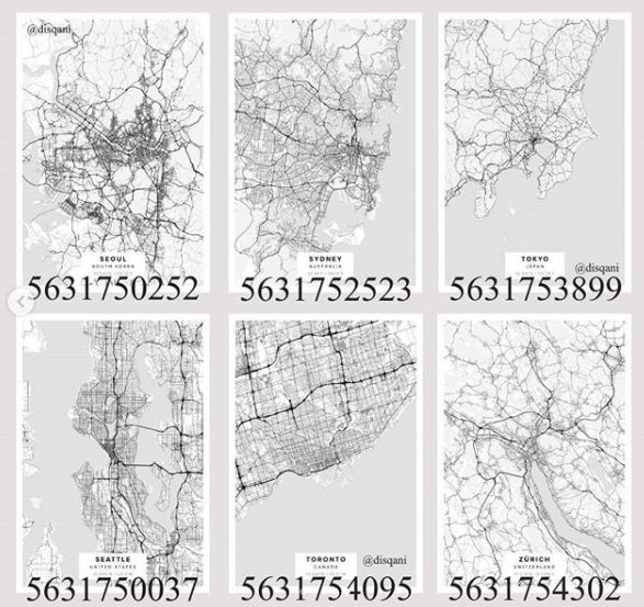 four maps showing the locations of different roads and streets in new york city, ny