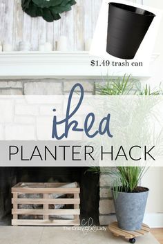 a planter hack is shown with the words ikea planter hack on it