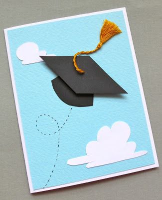 a card with a graduation cap on it