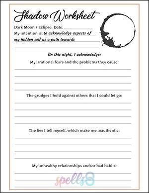 Shadow Worksheet, Wiccan Chants, New Moon Meaning, Shadow Work Spiritual, Candle Ritual, Lunar Witch, Moon Magick, Moon Spells, Moon Journal