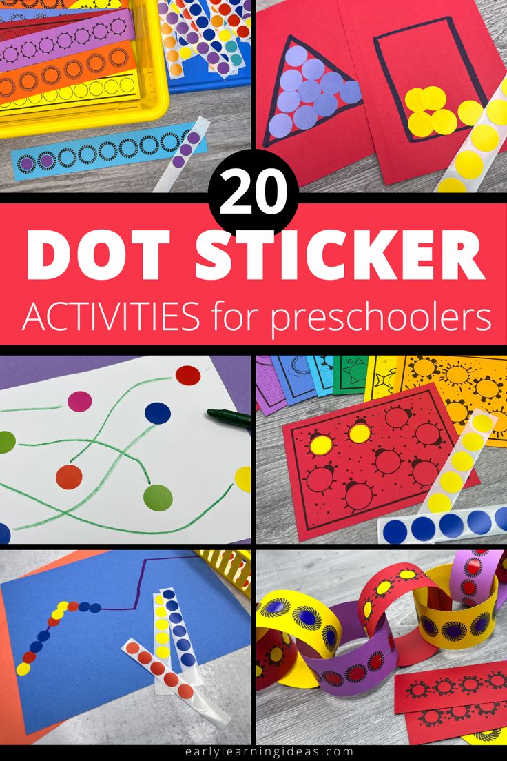 the top ten dot sticker activities for preschoolers to do with their own hands