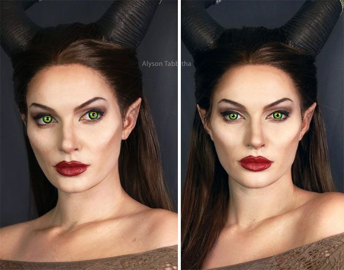 Maleficent Alyson Tabbitha, Maleficent Makeup, Maleficent Cosplay, Futuristic Costume, Deku Cosplay, Maleficent Costume, Halloween Makeup Looks, Fantasias Halloween, Amazing Cosplay